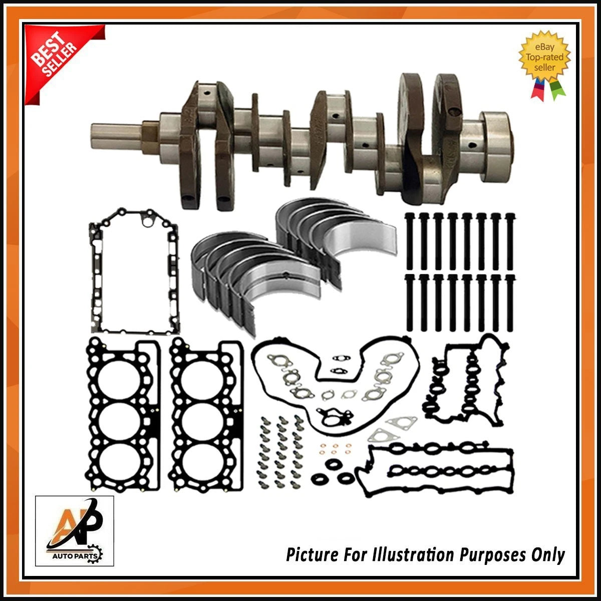 Crankshaft for Jaguar Land Rover 3.0 TDV6 306DT Diesel (2010–2019)