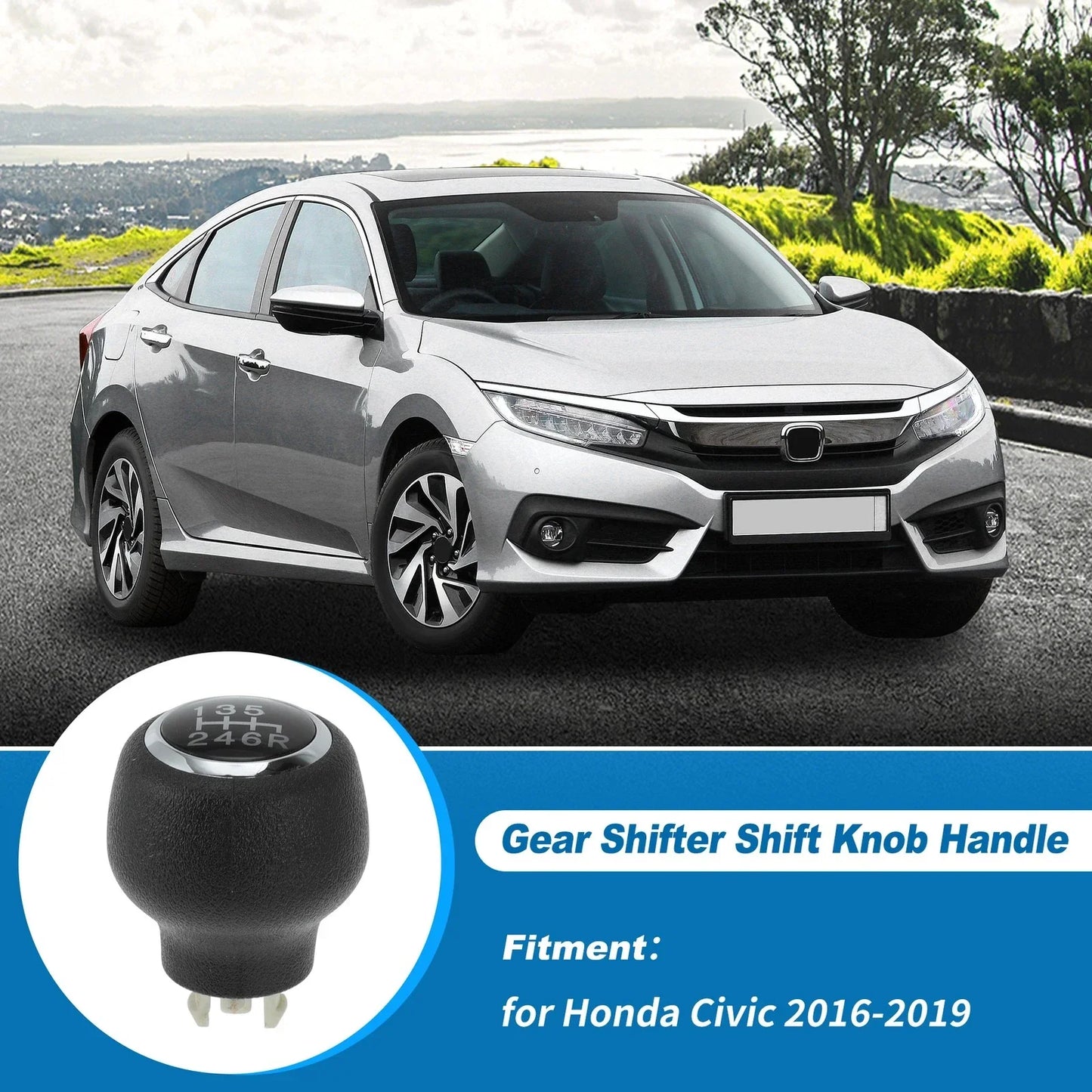 Gear Shift Knob for Honda Civic 2016-2019 (2 x Knobs)