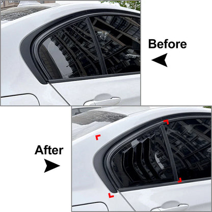 Rear Quarter Louver Trim for BMW 3 Series F30 (2013-2019) Gloss Black
