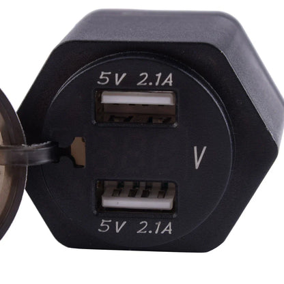 LED Motorcycle USB Charger Voltmeter Socket 2.1A for BMW (2013-2023)