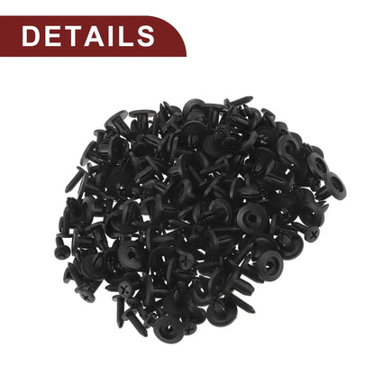Front Fender Skirt Clips for Honda Prelude 1992-1996 2.2L 2.3L Black 100 Pcs