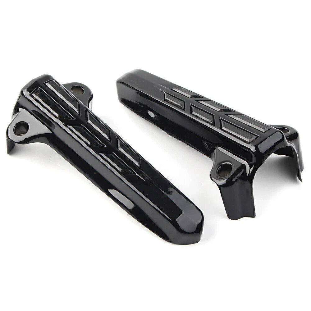 Front Lower Fork Leg Covers LED Smoke Light for Harley FLHR FLHTK FLHX (14-20)