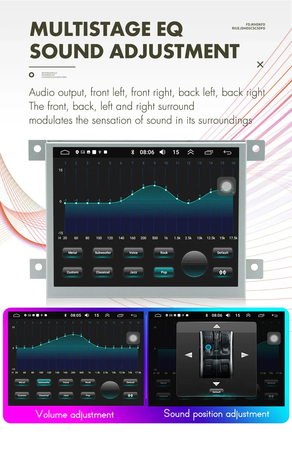 8.4'' Car Stereo GPS Navigation for Jeep Grand Cherokee (2014-2022)