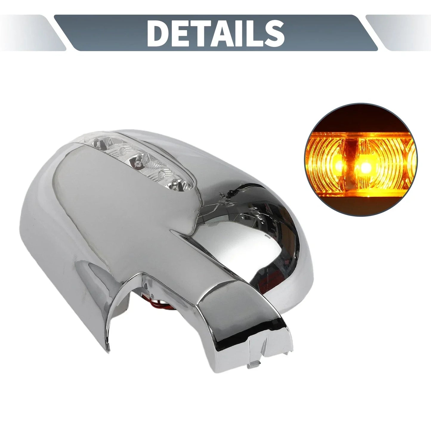 Rearview Mirror Cover Overlay Chrome Plated for Mercedes-Benz M Class (1998-2005)