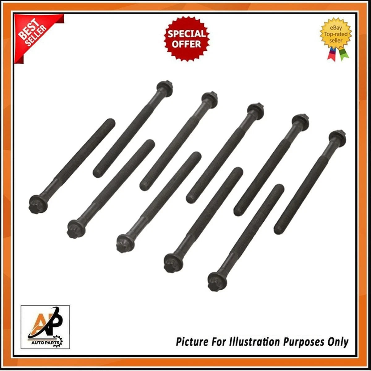 Engine Head Bolts Kit for Mercedes-Benz 1.6 Petrol M270 (2012–2018)