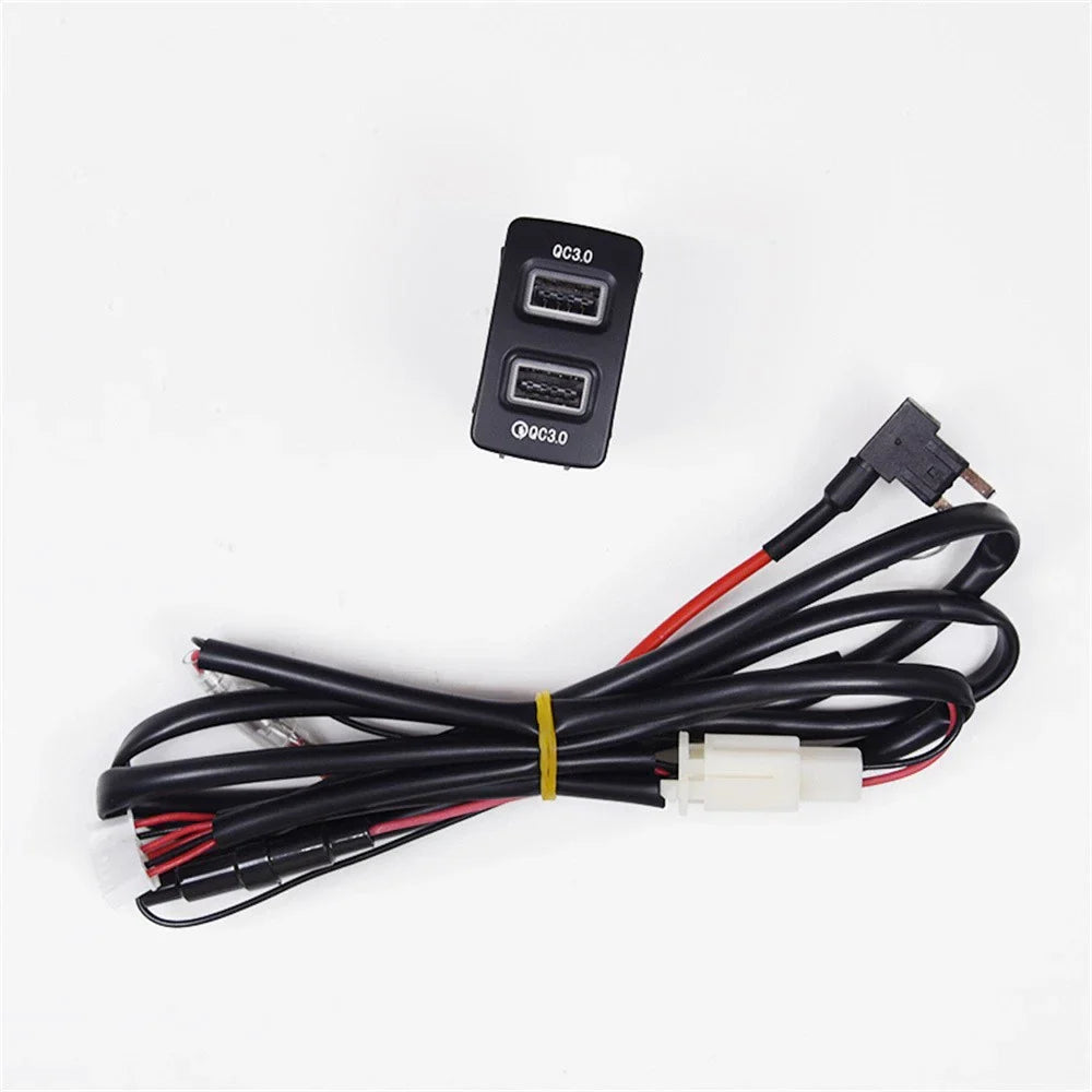 18W Dual-USB QC3.0 Fast Car Charger for Honda Acura Civic (2016-2023)