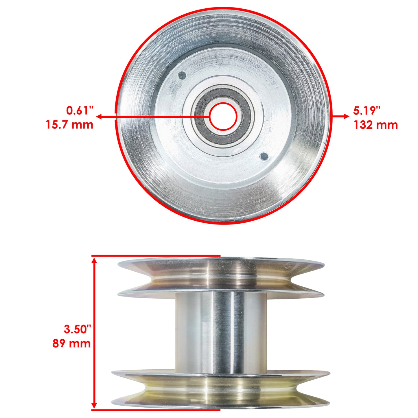 Deck Pulleys Replacement for John Deere X384 X390 X394 X570 (48 in)