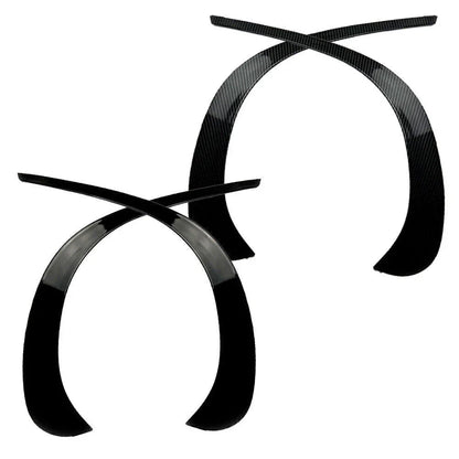 Black Front Bumper Spoiler Trim Cover for Benz GLC X253 (2020-2021)