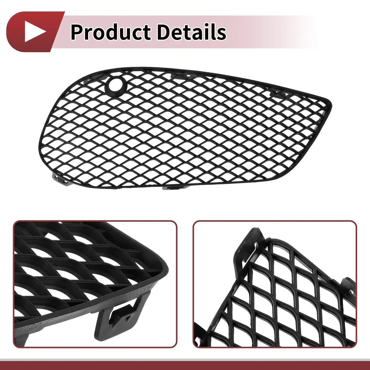 Front Right Fog Light Grill for Mercedes-Benz C350e (2016-2018)