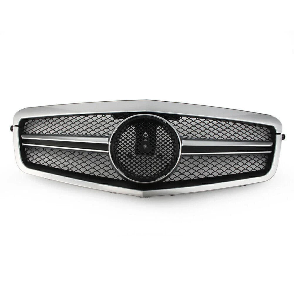 Chrome Front Upper Bumper Mesh Grille for Mercedes E-Class W212 (2010-2013)