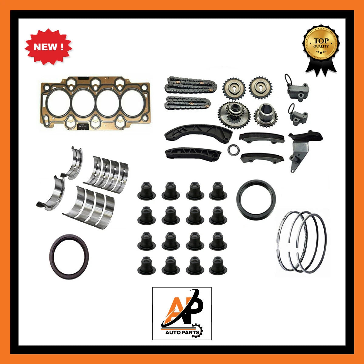 Engine Bearing Set Replacement with Engine Rebuild Kit for Hyundai Kia 1.4 1.6 CRDI D4FD (2001–2012)