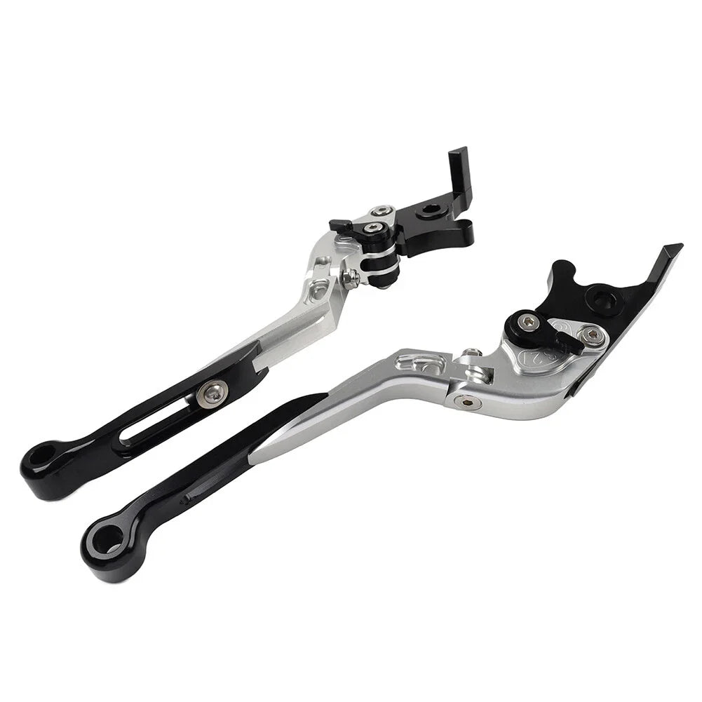 Silver Extendable Brake Clutch Levers for BMW R1200GS (2004-2012) R1200GS ADV (2006-2013)