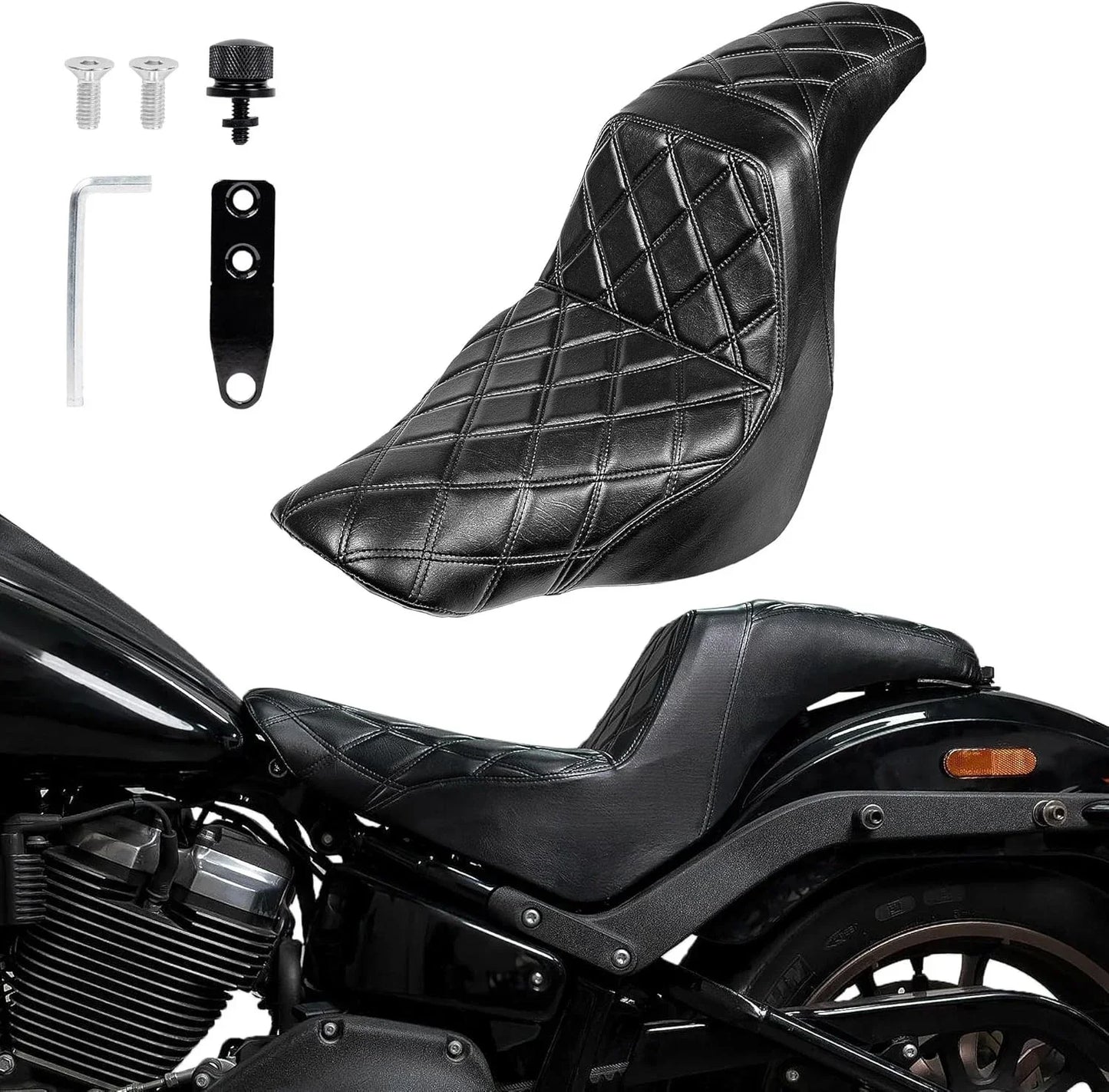 Seat for 2018-2024 Harley Softail Low Rider FXLRS FXLRST FXLR Sport Glide FLSB