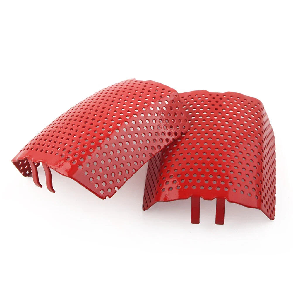 Red Steel Front Caliper Screen Inserts for Harley V-Rod, Touring (2006-2019)