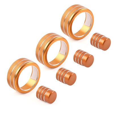 Knob Ring Cover Trim for Honda Civic 11th (2022- ) & CRV (2023-2024) Orange