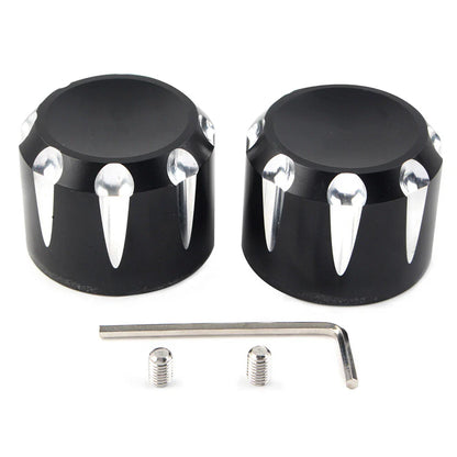 CNC Front Axle Cap Nut Covers  for Harley Touring Road King Electra Glide
