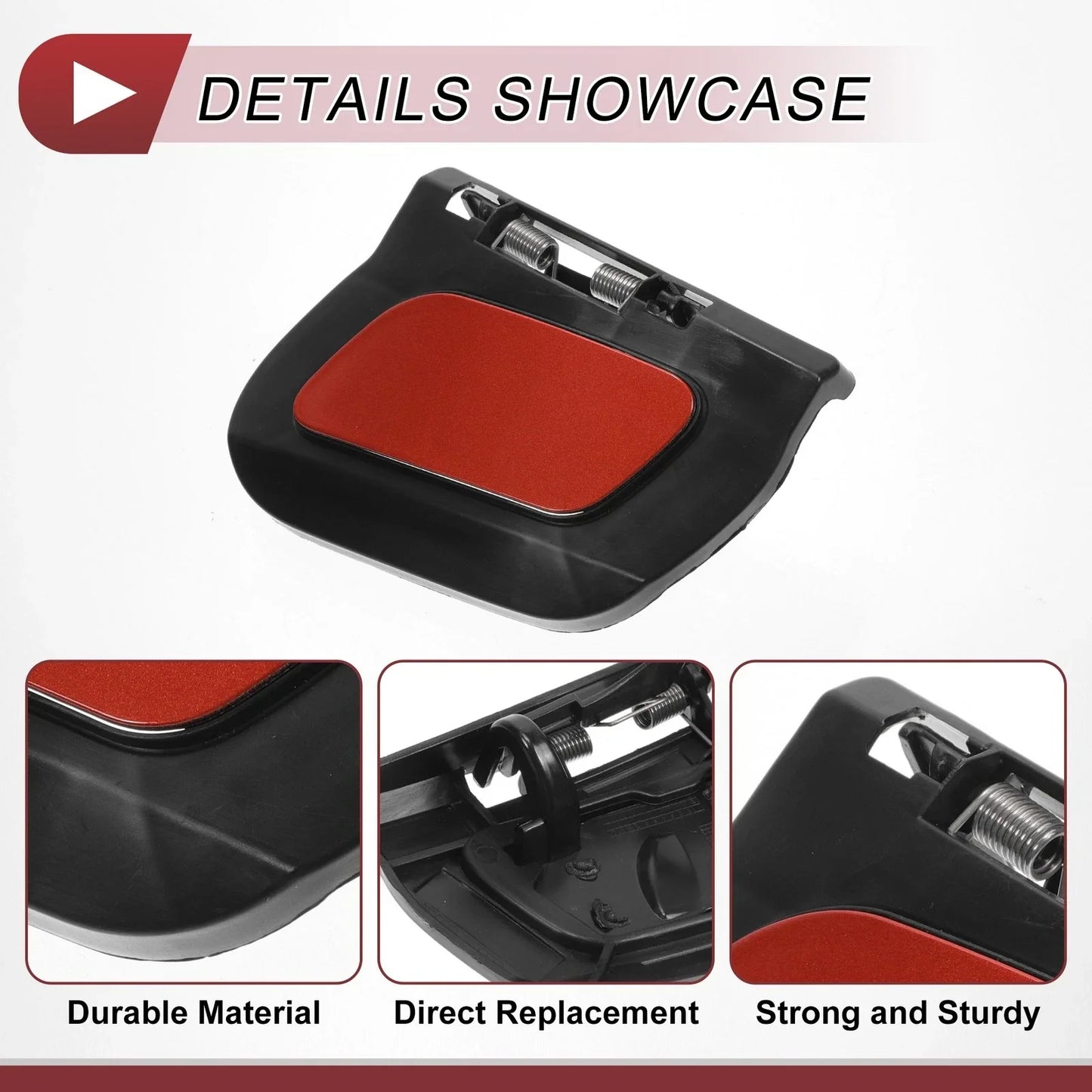 Front Left Washer Nozzle Cover for Mercedes-Benz GLA45 AMG 2015-2019 Red
