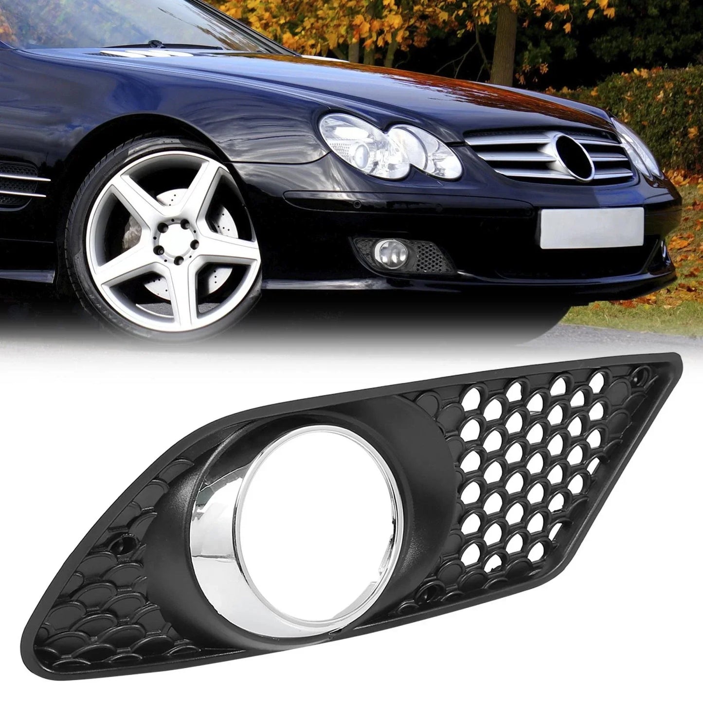 Front Right Fog Light Grille for Mercedes-Benz C350 (2008-2011)