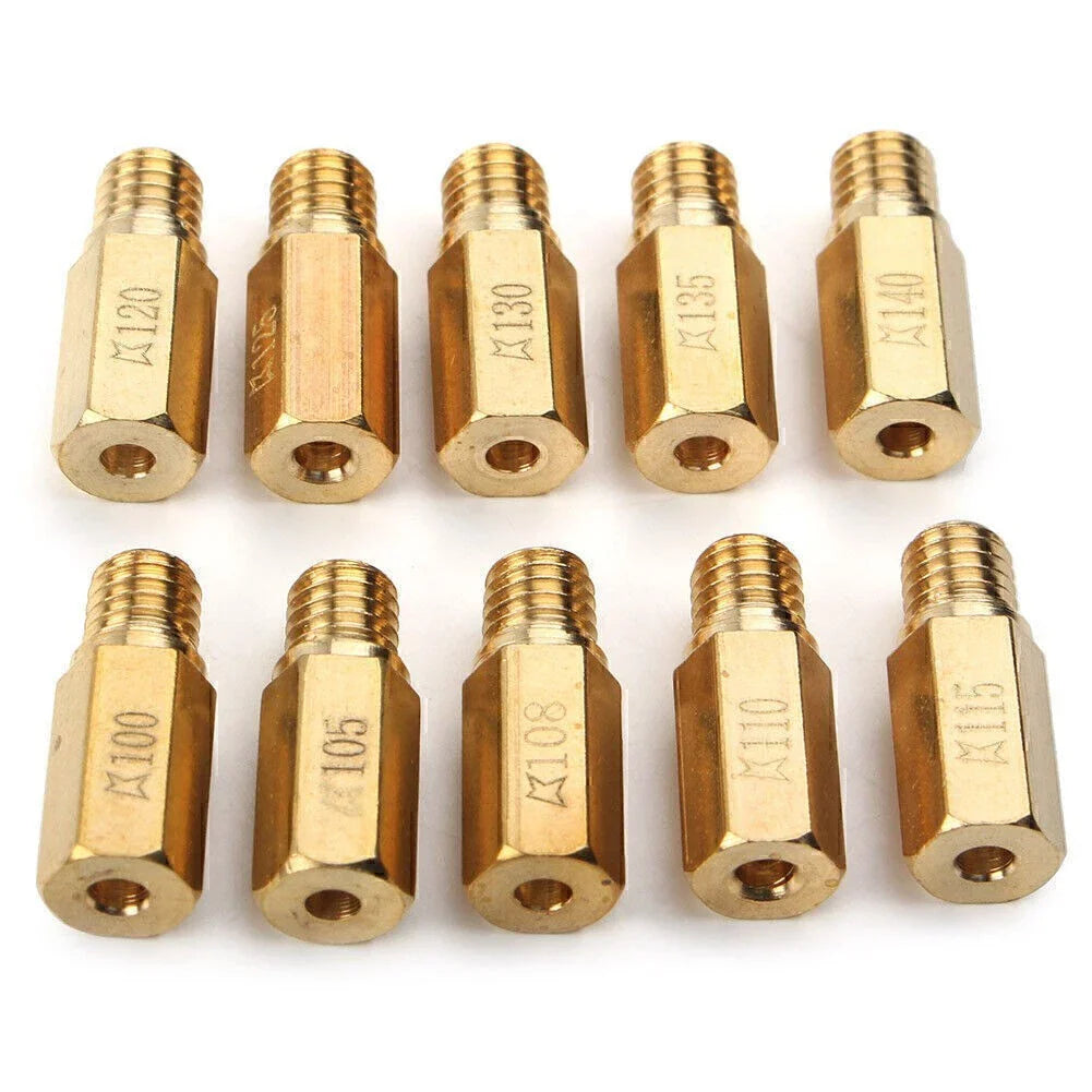 10 x Main Jets for PWK OKO CVK Mikuni KOSO Carburetors (100-140)