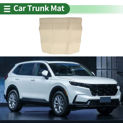 Cargo Liner Trunk Mat for Honda CR-V 2023-2024 3D Diamond Pattern Beige XPE