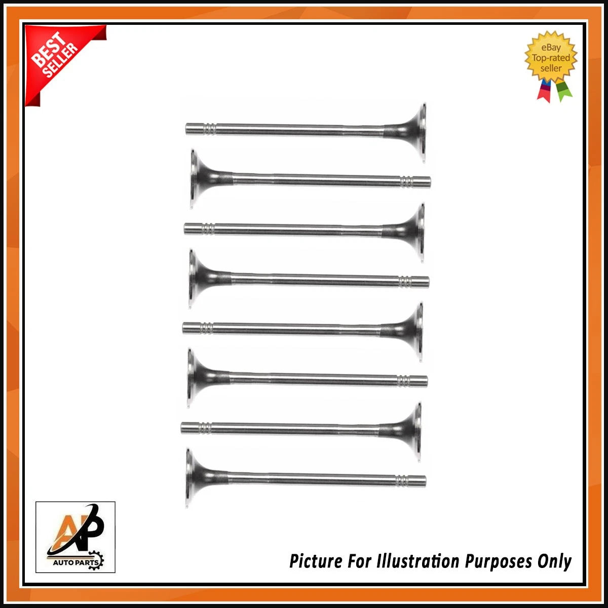 Exhaust Valve Set Replacement 8PCS for Ford Galaxy III 2.0 EcoBlue (2015–2022)