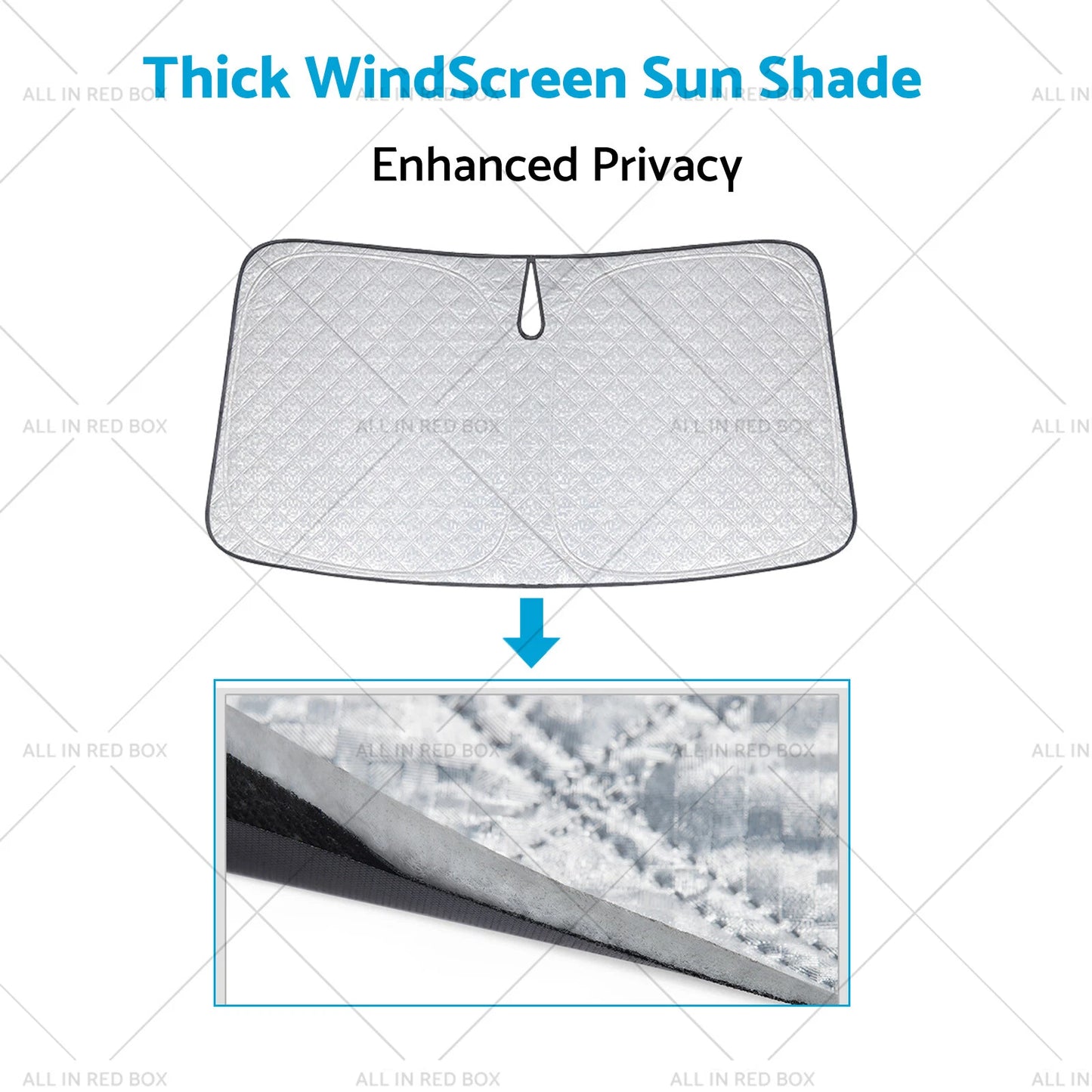 6 Layer Thick UV Protection WindScreen Sun Shade for Toyota RAV4 (2019-2024)