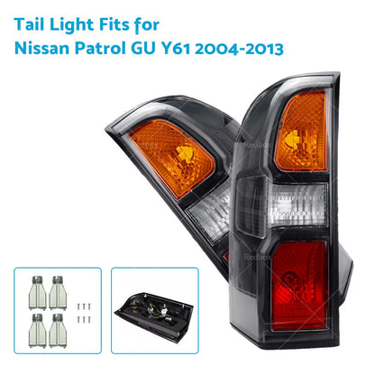 Black Rear Tail Light for Nissan Patrol GU Y61 Wagon (2004-2013)