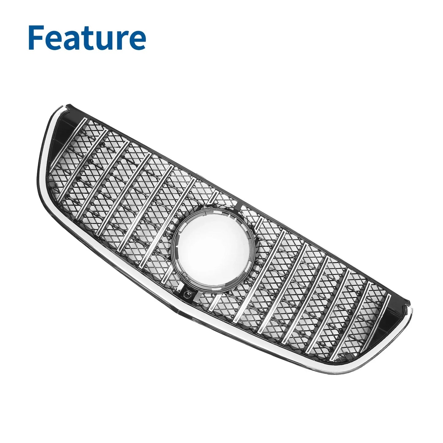 Front Upper Bumper Grille for Mercedes-Benz VITO-Class W477 (2014-2019) Black