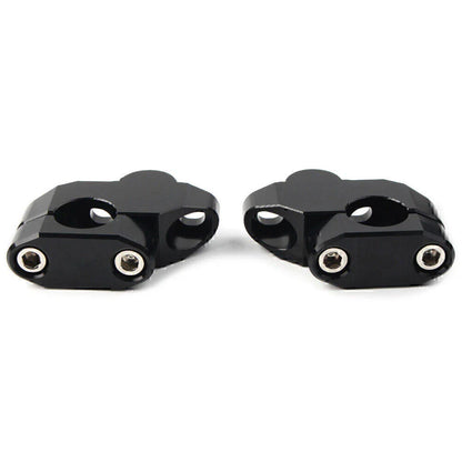 Black Aluminum Handlebar Extensions for Motorcycle - Riser