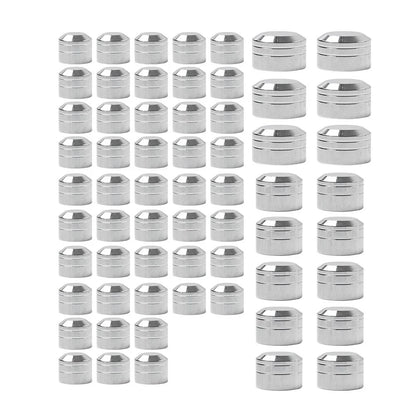62X Chrome Engine Bolt Caps for Harley Touring Road King Street Glide (17-24)