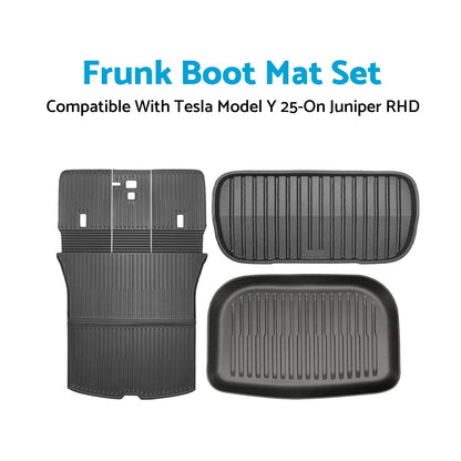 3 x Frunk Boot Tray 3D All-Weather for Tesla Model Y (2025-On)