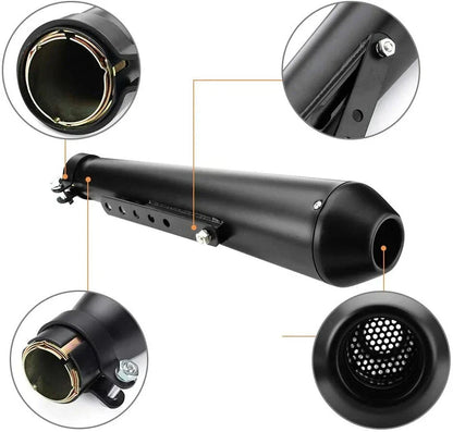 Universal Slip-On Muffler Exhaust Pipe 1.5-2" for Motorcycle