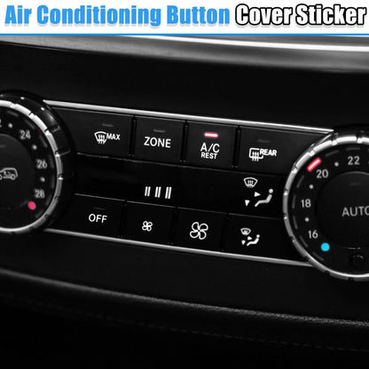 Front Center Console Air Conditioning Button Stickers Set for Mercedes-Benz