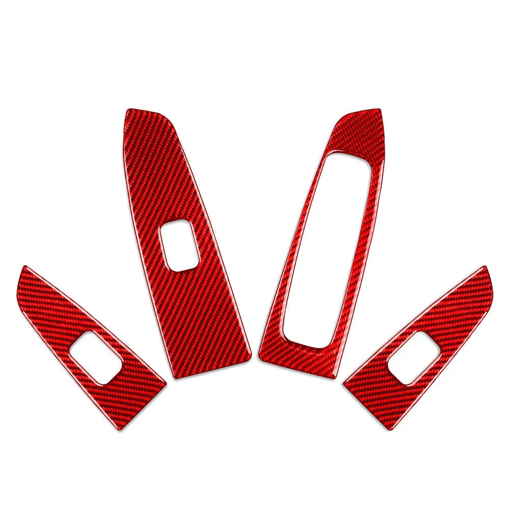 Carbon Fiber Window Lift Switch Panel Cover for Kia Forte Cerato K3 (2019-23)