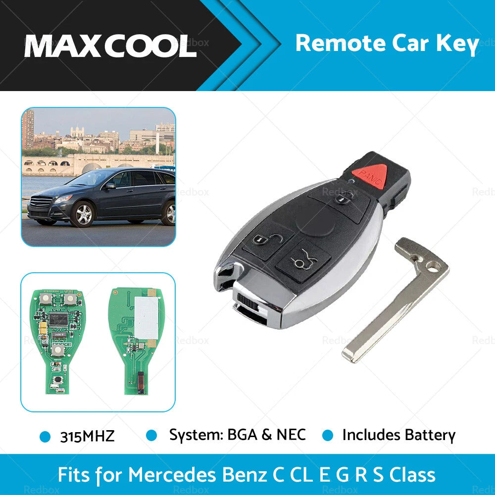 315MHz Remote Key Fob for Mercedes Benz C E G S Class