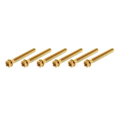 6 x M8x45mm Titanium Torx Head Flange Screws for Motorcycle Bike