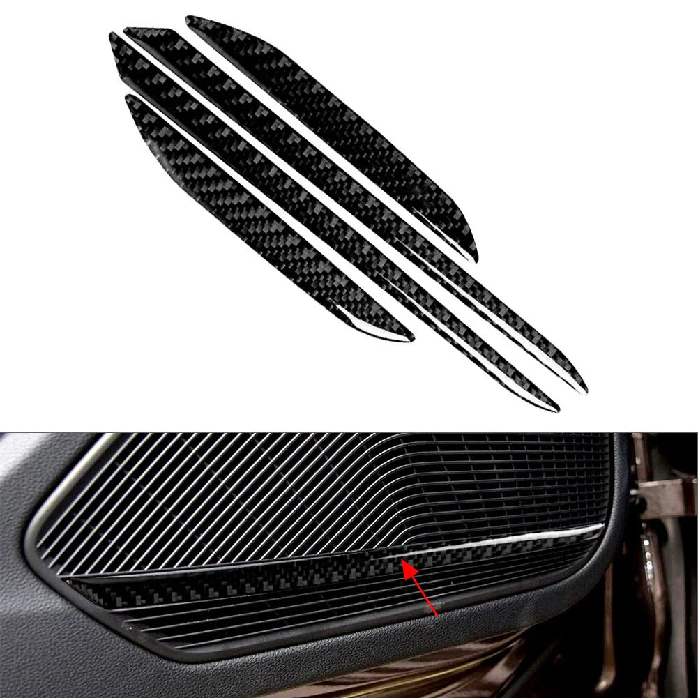 Carbon Fiber Interior Door Horn Panel Cover for Audi A4 A5 S4 RS4 (2009-2016)