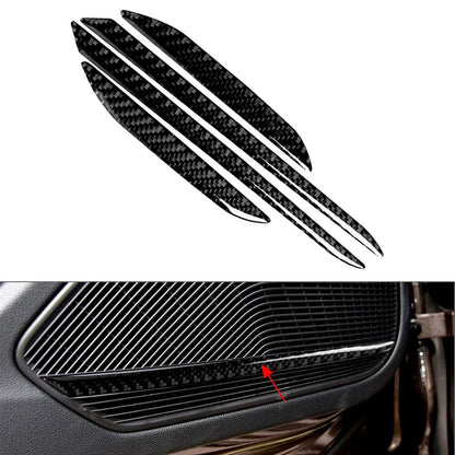 Carbon Fiber Interior Door Horn Panel Cover for Audi A4 A5 S4 RS4 (2009-2016)