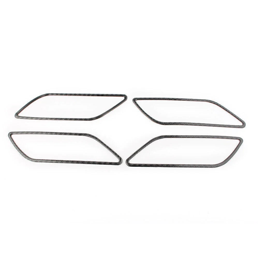 4x Carbon Fiber Inner Handle Trim Covers for Audi A3 S3 (2014-2018)