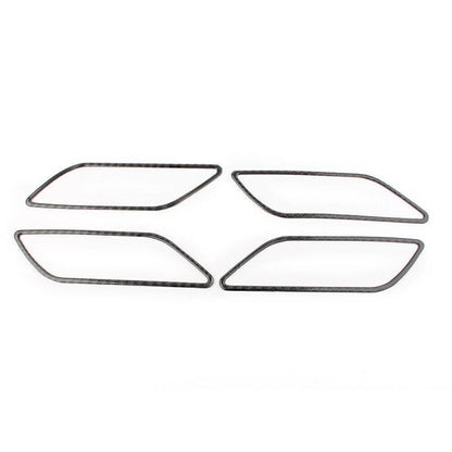 4x Carbon Fiber Inner Handle Trim Covers for Audi A3 S3 (2014-2018)