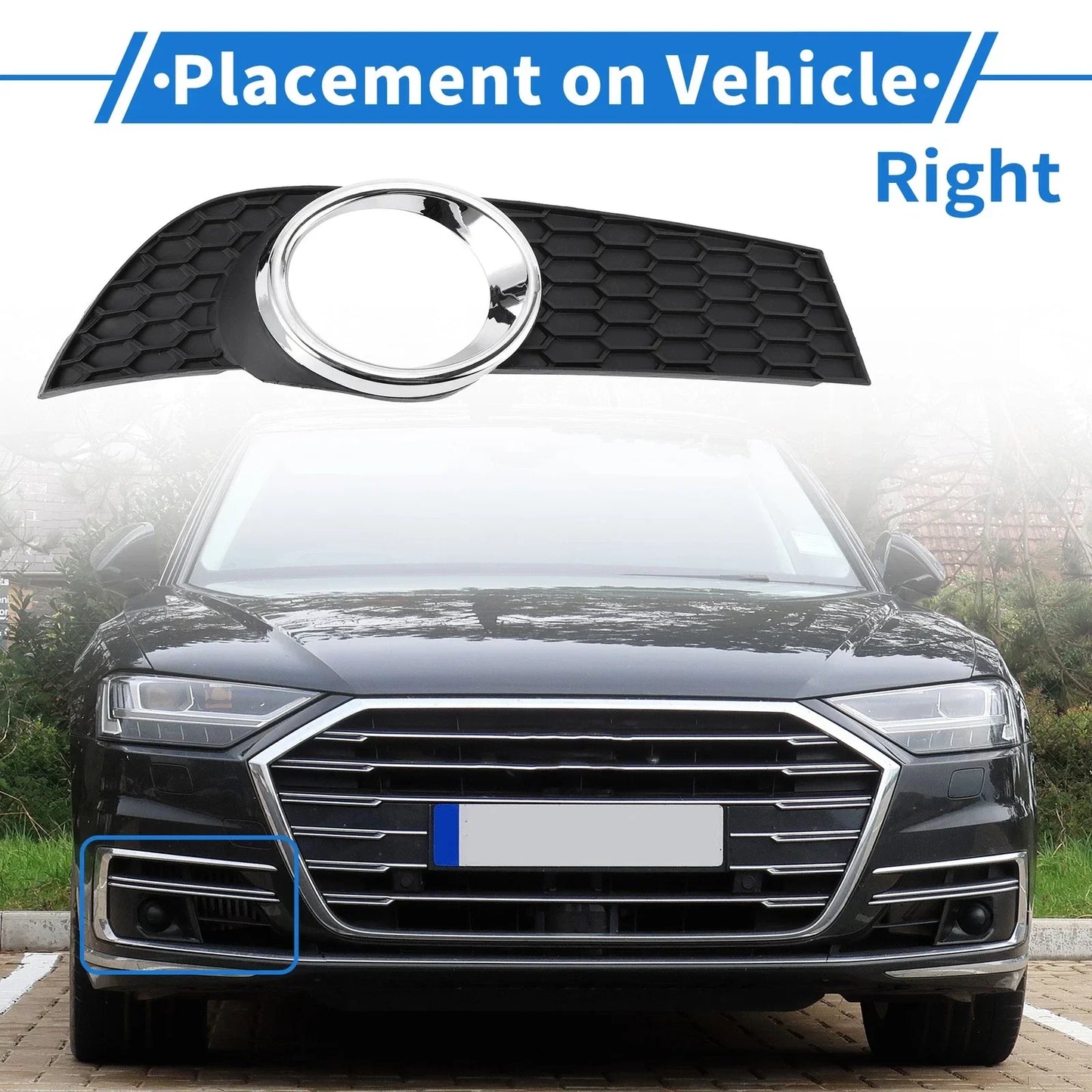 Front Right Fog Light Grill for Chevrolet Aveo (2009-2011)