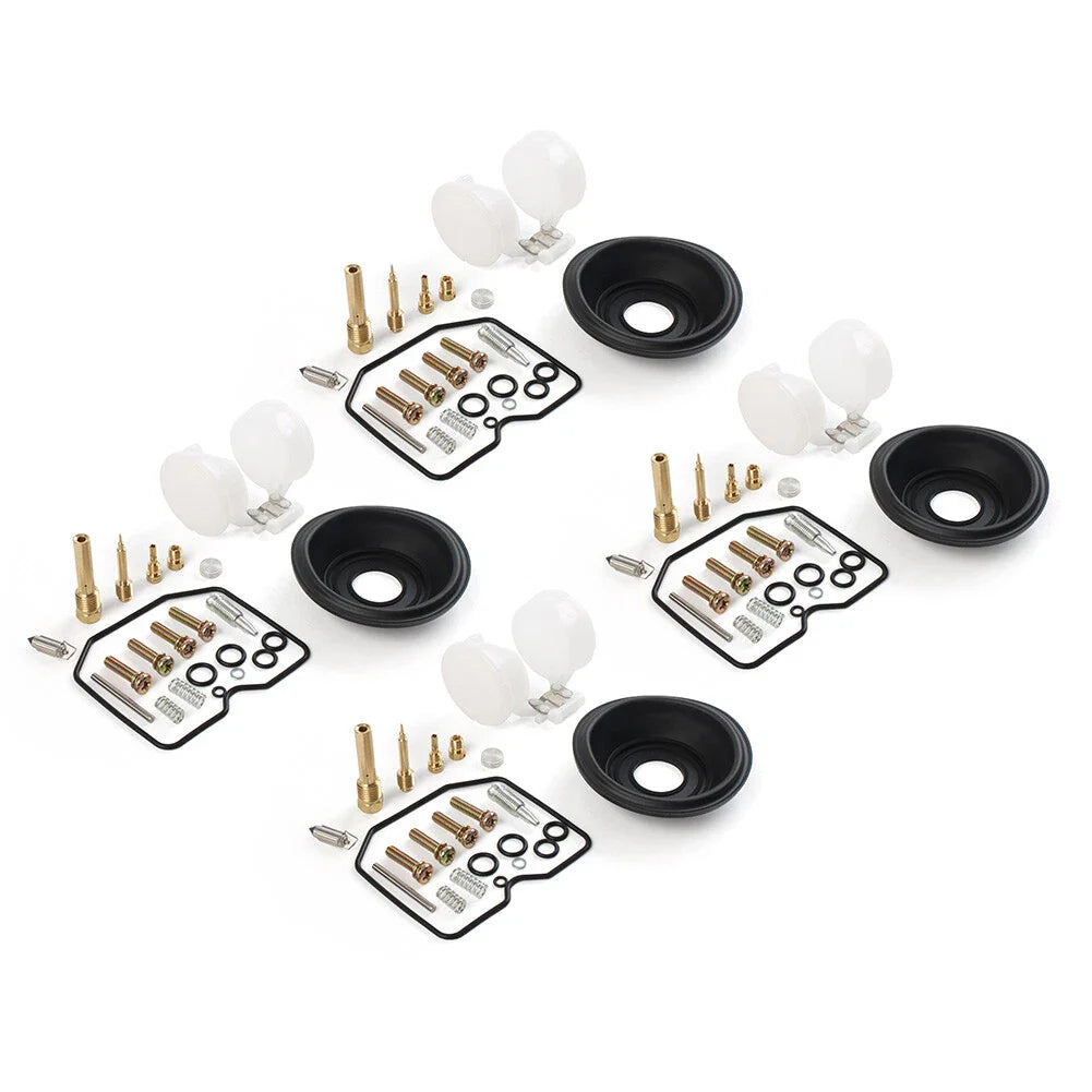 Carburetor Repair Kit Diaphragm Float 4 x Sets for Kawasaki ZX600 A (1985-1987)