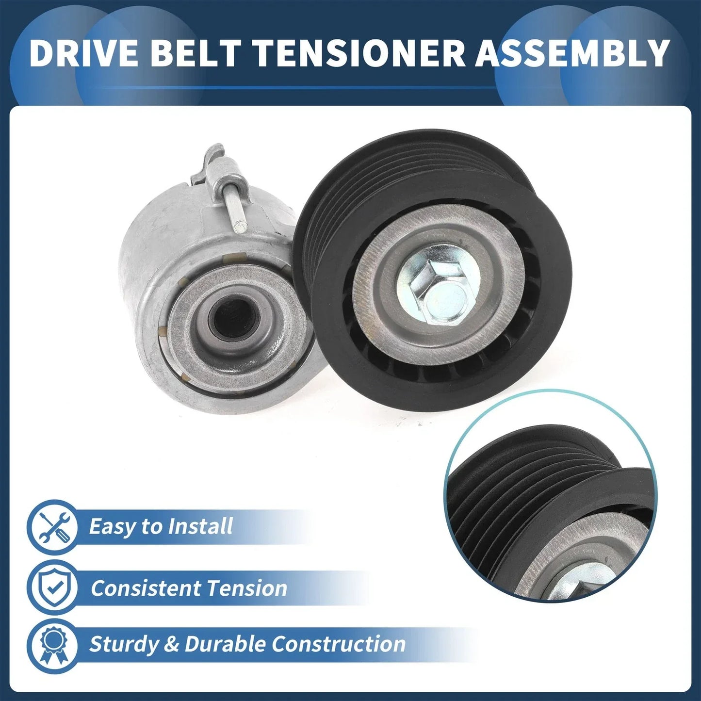 Belt Tensioner for Porsche Cayenne V6 3.0L 2011-2016