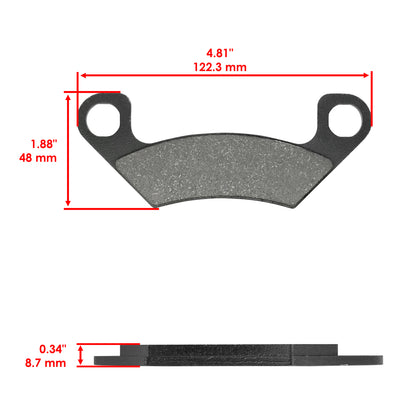 Brake Pads Replacement Front and Rear Kit for John Deere (2000–2010)