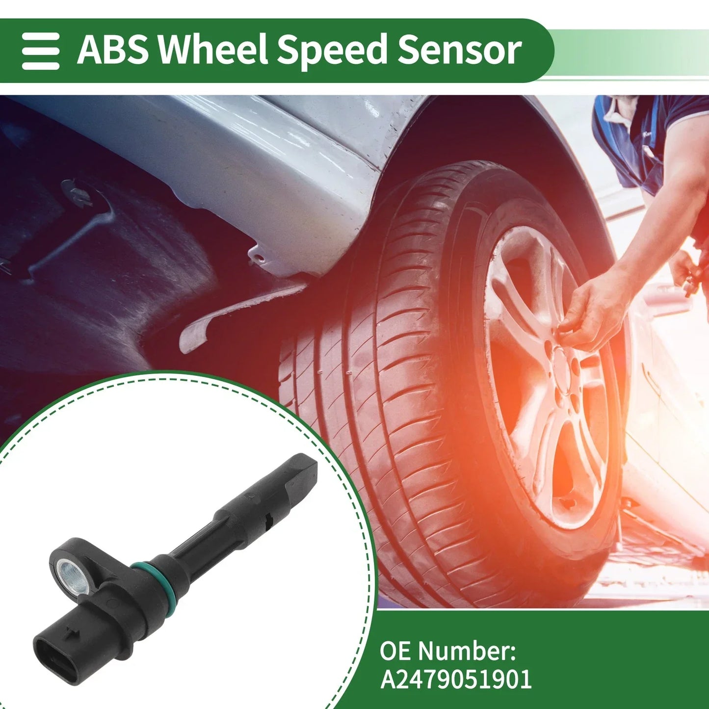 ABS Wheel Speed Sensor for Mercedes-Benz GLA250 (2023-2024)