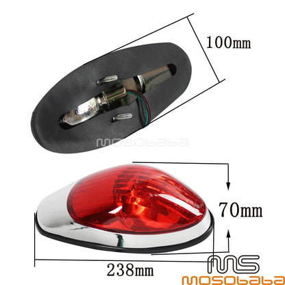 Red Lens Light for Harley Cruiser