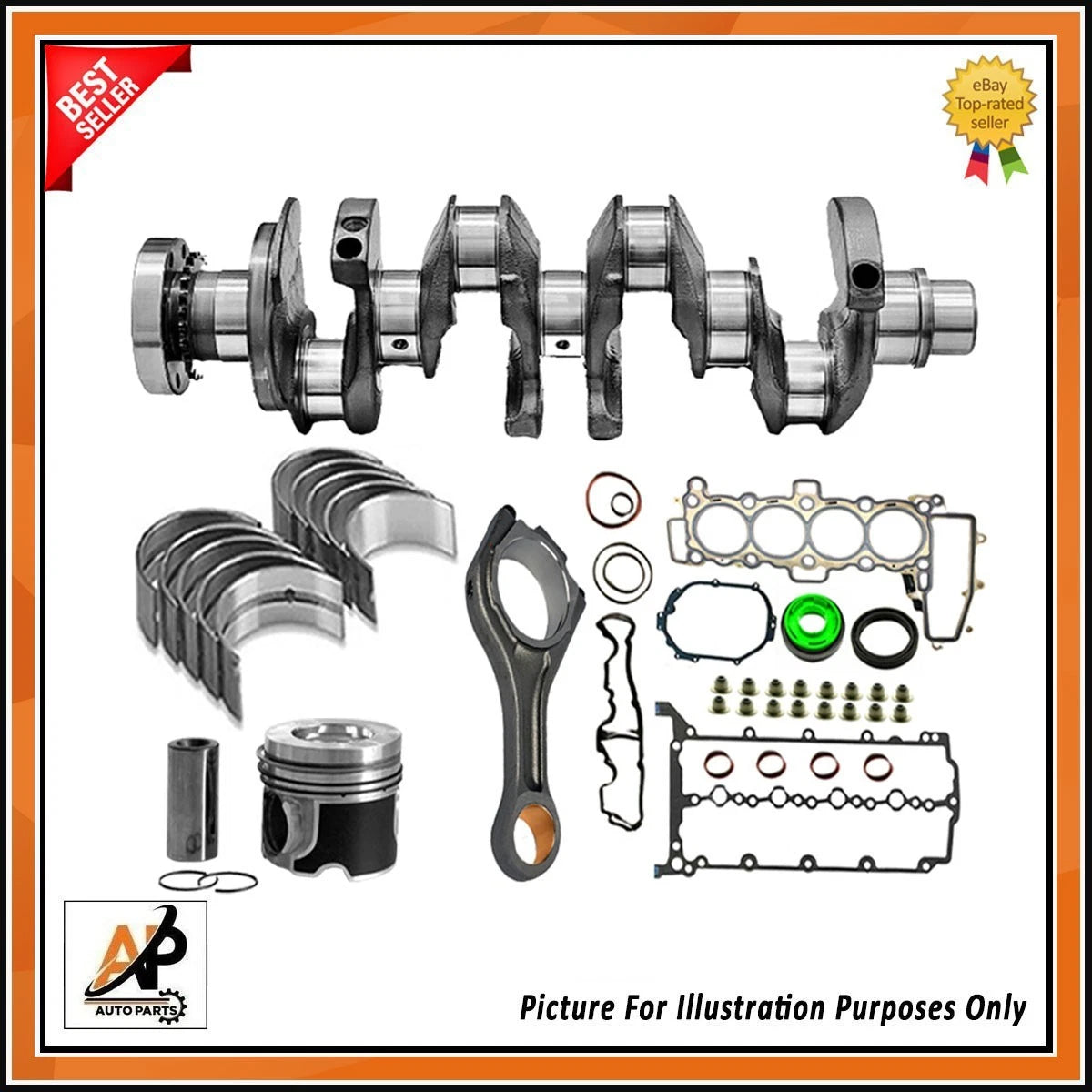 Crankshaft Nitrated + Rebuild Kit for Jaguar XF XE (2009–2025)
