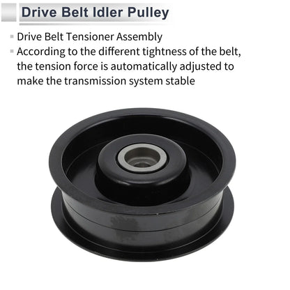 Drive Belt Idler Pulley for Mercedes-Benz W463 (2009-2014) Black 1 x Pc