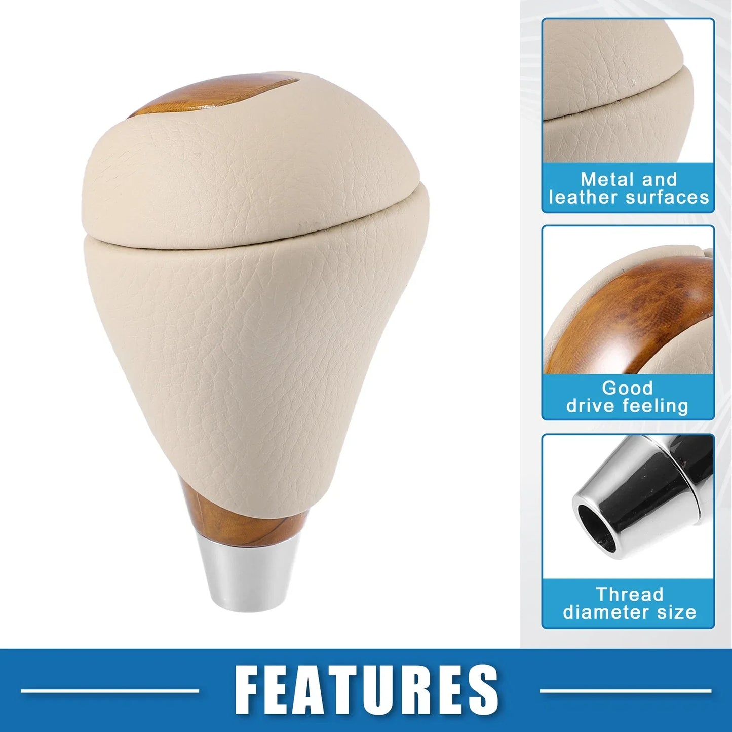 Brown Beige Gear Shift Knob for Lexus Car Gear Stick