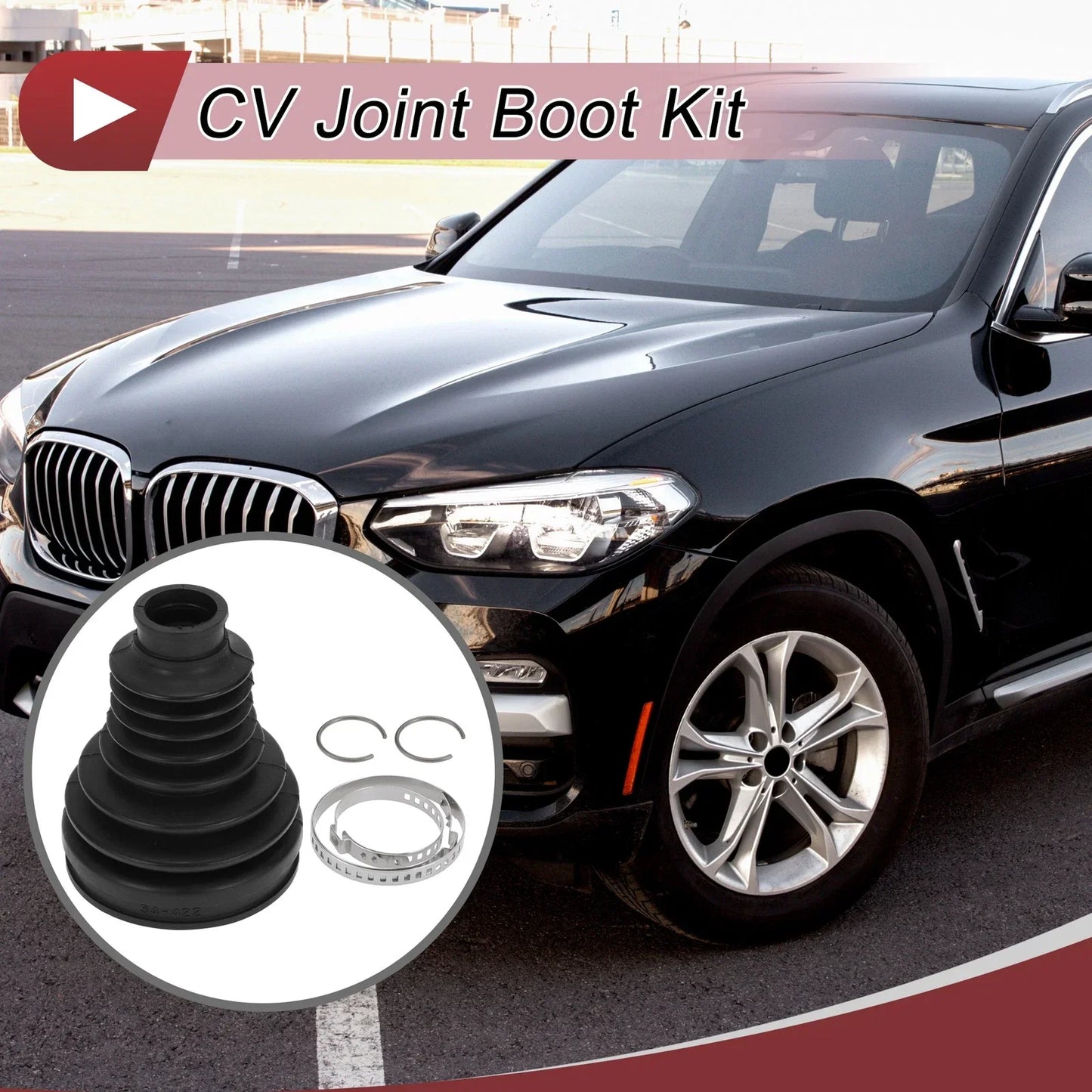 Inner CV Joint Boot Kit with Clamps for BMW X3 (2004 - 2010)